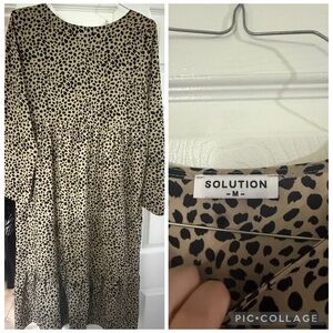 Solution Leopard Print Dress